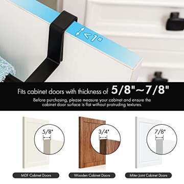 KES Hair Dryer Holder with Towel Bar for Maximum Storage