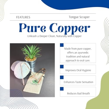 Pure Copper Tongue Scraper - Ayurvedic Oral Care Essentials