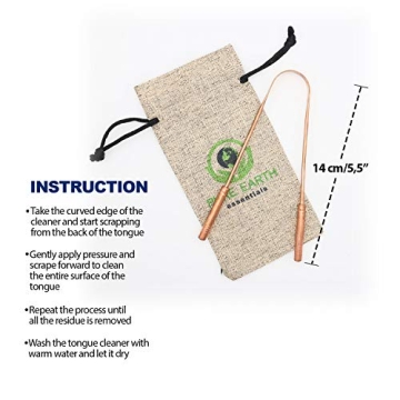 Pure Copper Tongue Scraper - Ayurvedic Oral Care Essentials