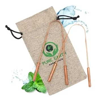 Pure Copper Tongue Scraper - Ayurvedic Oral Care Essentials