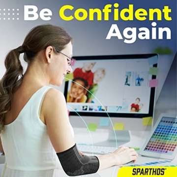 Sparthos Elbow Compression Sleeves for Pain Relief
