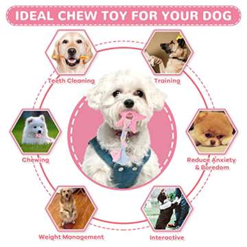 XGDMEIL 6 Pack Puppy Teething Chew Toys for Small Dogs