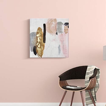 Framed Pink Abstract Wall Art for Modern Home Decor