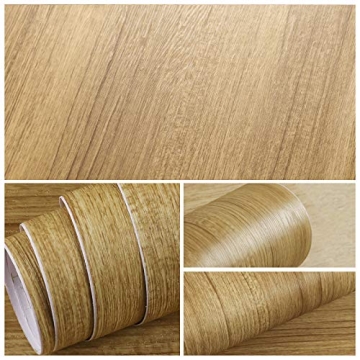 VEELIKE Waterproof Peel Stick Wood Wallpaper 15.7x118