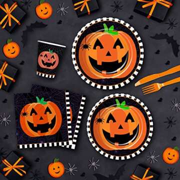 HYOWCHI Halloween Party Supplies for 24 Guests