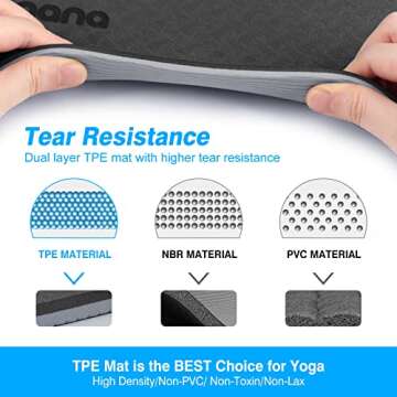 BOBO BANANA Eco-Friendly TPE Yoga Mat for All Ages