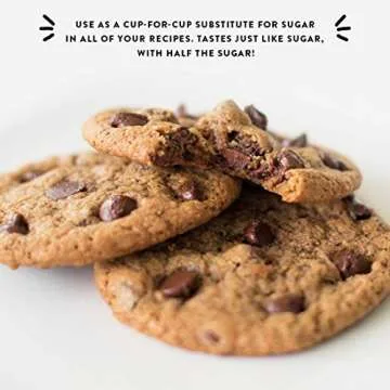 Miss Jones Baking SmartSugar - Coconut Sugar & Brown Sugar Blend Sweetened with Monkfruit - 1:1 Sugar Substitute, 50% Less Sugar (Pack of 2) (Packaging may vary)