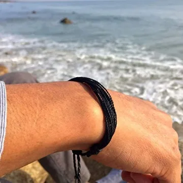 Unisex Adjustable Black String Bracelet by Rumi Sumaq