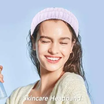 VELSCRUN Spa Headband & Wristband Set for Makeup & Skincare
