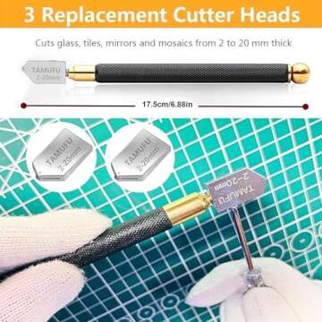 Professional Glass Cutting Tool with Ergonomic Design and Features