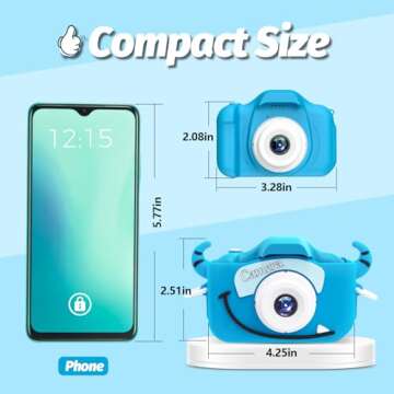 Goopow Kids Camera Toys for 3-8 Year Old Girls Boys,Children Digital Video Camcorder Camera with Car...