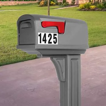 Hy-Ko Products MM-7N Self Adhesive Vinyl Numbers 2" High, Black & White, 39 Pieces