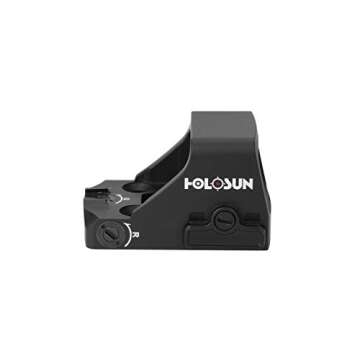 HOLOSUN HS507K X2 Multi-Reticle Red 2 MOA Dot & 32 MOA Circle Open Reflex Pistol Sight - Durable Shake-Awake Parallax-Free Aluminum Sight for Subcompact Handguns