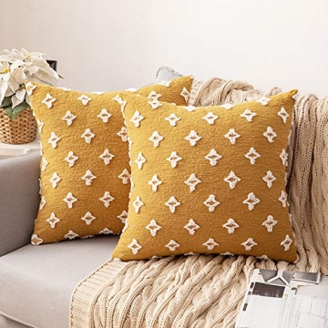 MIULEE Decorative Throw Pillow Covers and Inserts Set