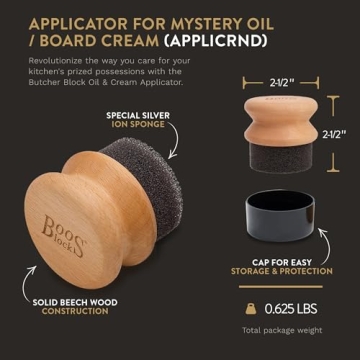 John Boos Oil & Cream Applicator for Perfect Wood Care