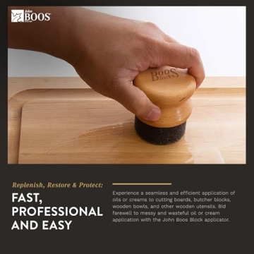 John Boos Oil & Cream Applicator for Perfect Wood Care