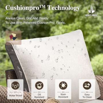 HERA'S HOUSE Stylish 4-Piece Outdoor Furniture Set