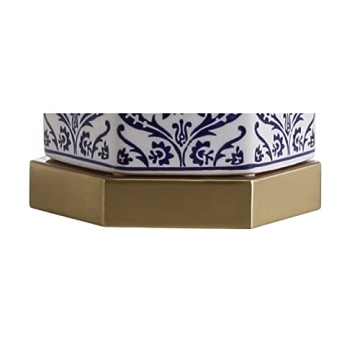 JONATHAN Y Ginger Jar LED Table Lamp - Blue/White Style