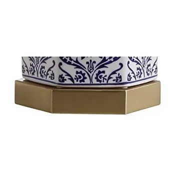 JONATHAN Y Ginger Jar LED Table Lamp - Blue/White Style