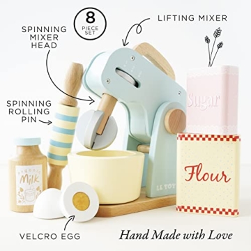 Le Toy Van Wooden Mixer Set for Kids Role Play