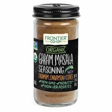Frontier Co-op Organic Garam Masala, 2 Ounce Bottle - Authentic Northern Indian Spice Blend