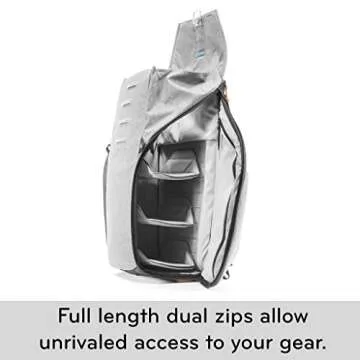 Peak Design Grey Everyday Backpack – Case (Camera Backpack, Universal, Grey, Canvas, Synthetic, 40.6 cm (16-inches), 510 mm)