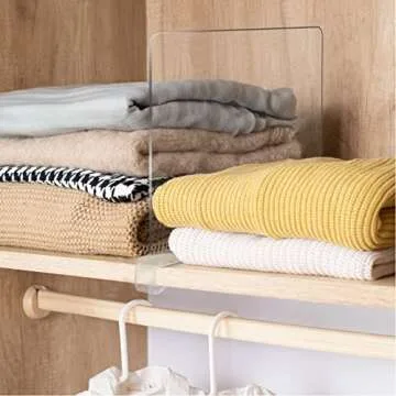 Urban Deco 8PCS Shelf Dividers for Closet Organization
