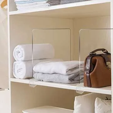 Urban Deco 8PCS Shelf Dividers for Closet Organization