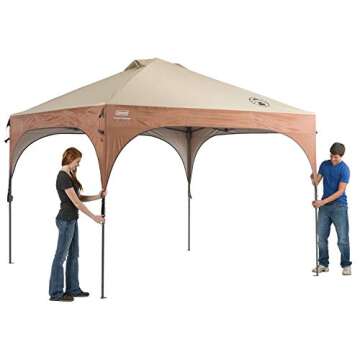 Coleman Instant Canopy Tent with LED Lighting System, 10 x 10 Feet