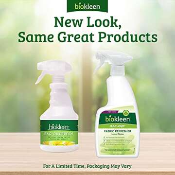 Biokleen Bac-Out Fresh Fabric Refresher - Eco-Friendly Odor Elimination