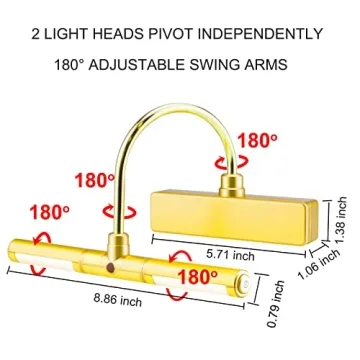 LUXSWAY Battery Powered Picture Light for Artwork