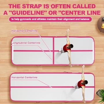 FBSPORT 20ft Inflatable Air Gymnastics Mat with Pump