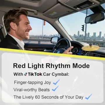 Car Cymbal Drum for Air Vent Fun Musical Gadget