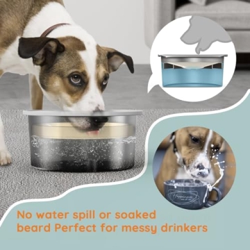 OZW 4-in-1 Elevated Dog Bowls for Healthy Eating