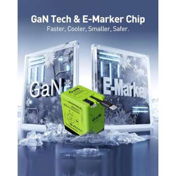 W&O 45W GaN Fast Charging Retractable Charger for All Devices