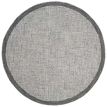 SAFAVIEH Abstract Collection 8' Round Premium Wool Rug