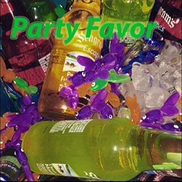 4E's Novelty 144 Plastic Goldfish Mini 2" Vinyl Gold Fish Toys for Kids - Carnival Games, Animal Sea Life Party Favor, Summer Outdoor Fun Games & Activities, Counting, Assorted Colors