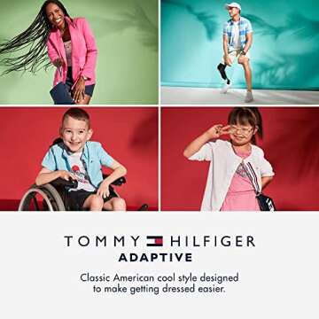 Tommy Hilfiger Girl's Adaptive Sensory Tagless T Shirt