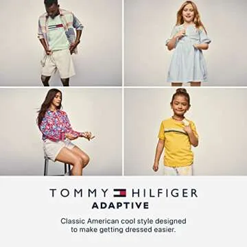 Tommy Hilfiger Girl's Adaptive Sensory Tagless T Shirt