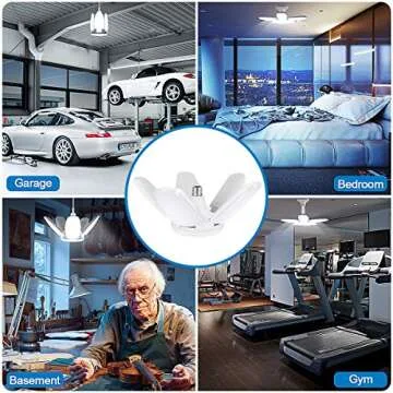 Sujeet Garage Light 80W 8000lm LED Shop Lights 2 Pack