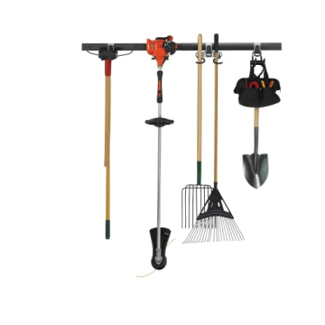 Rubbermaid FastTrack Garage Storage System Tool Hanging Kit, Wall Mount Holder for Garden Lawn Tools...