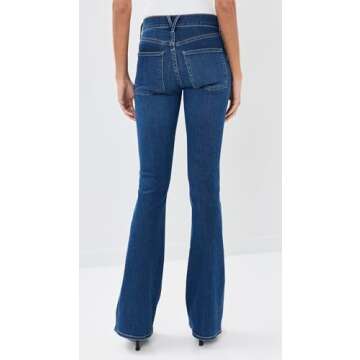 Veronica Beard Jean Women's Beverly High Rise Skinny Flare Jeans, Bright Blue, 25