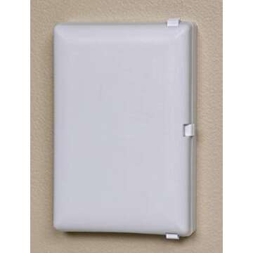 Child Be Safe, Baby Toddler Pet Resistant Electrical Safety Cover Guard for Home and Business, Made in USA, Traditional Standard Toggle Light Switch (2 Count, White)