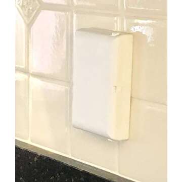 Child Be Safe, Baby Toddler Pet Resistant Electrical Safety Cover Guard for Home and Business, Made in USA, Traditional Standard Toggle Light Switch (2 Count, White)