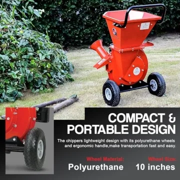 GreatCircleUSA Heavy Duty Wood Chipper Shredder - 3" Capacity