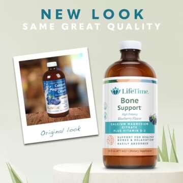 Lifetime Bone Support, Calcium Citrate, Magnesium Citrate and Vitamin D-3, Relaxation, Bone and Musc...