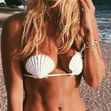 Zoestar Mermaid Seashell Bra: Chic Summer Beach Accessory