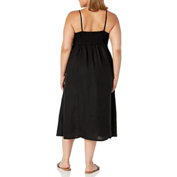 Stylish Black Strappy V-neck Midi Dress for Every Occasion