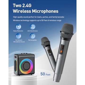 VERKB Karaoke Machine: Portable & Powerful for All Ages