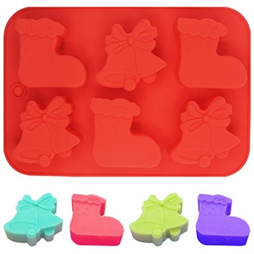 3 Pcs Christmas Silicone Molds for Baking and Crafts